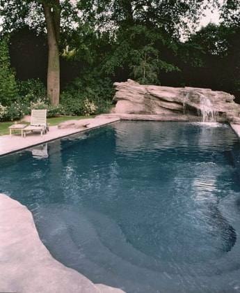 landscaped swimming pool