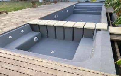 Infinity pool construction in Mauritania