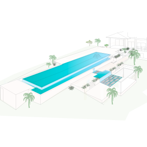 Exemple de création d'un espace piscine