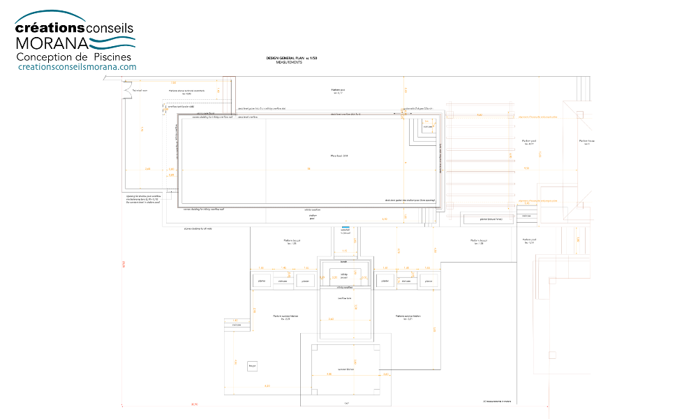 Plan hydraulique d'une piscine